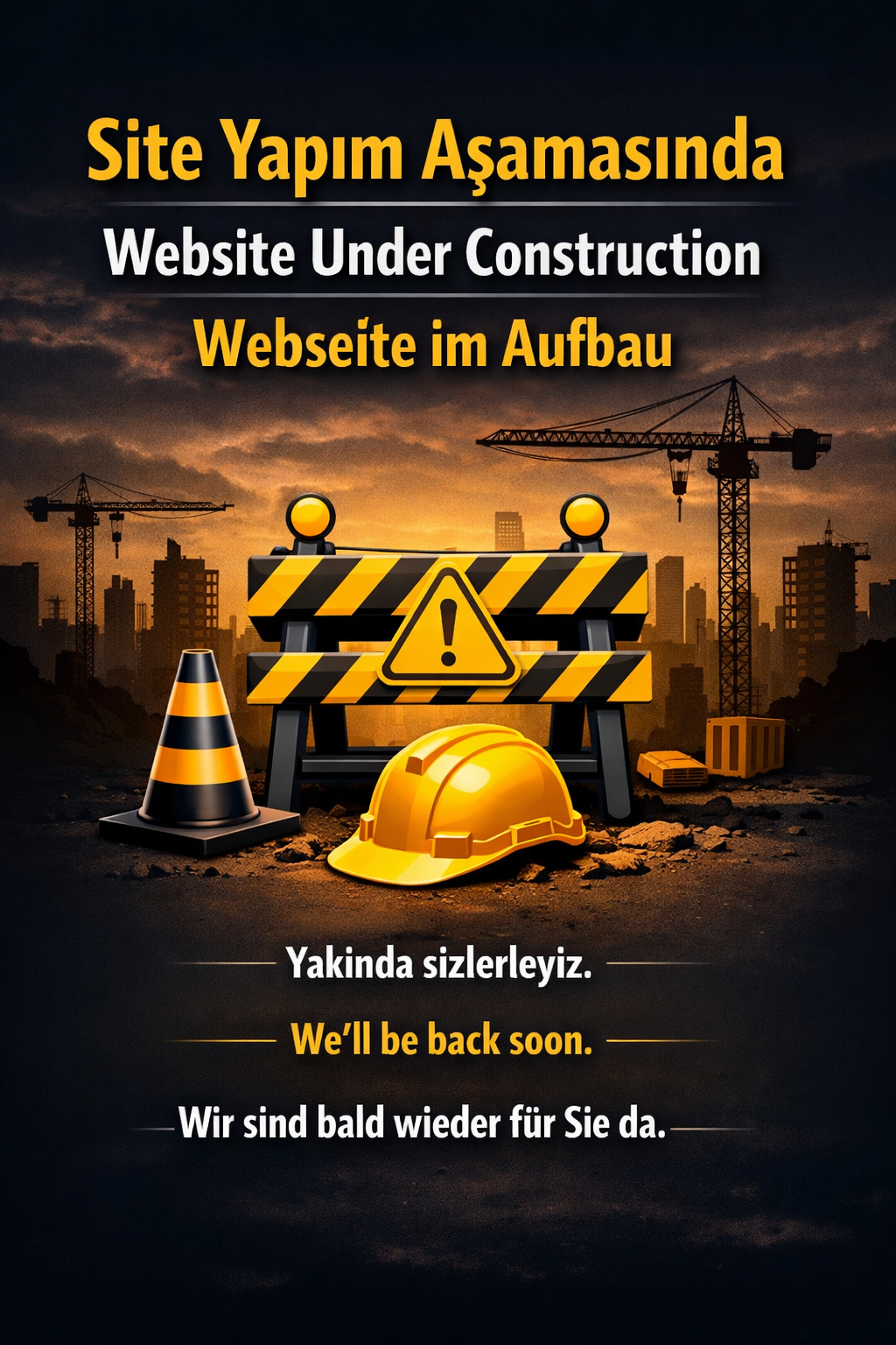 Site Yapım Aşamasında - Website Under Construction - Webseite im Aufbau
